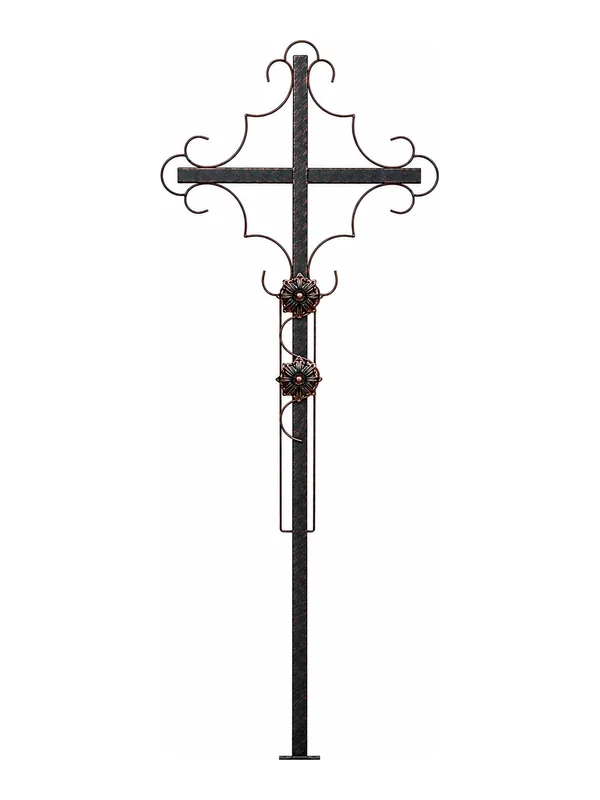 Cruce funerară, metal, model C-01