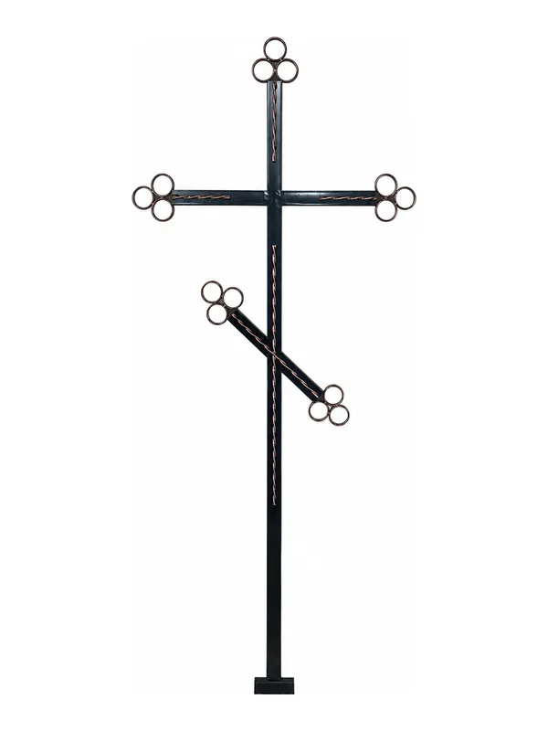 Cruce funerară, metal, model C-04