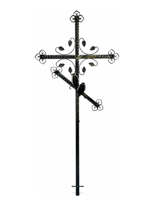 Cruce funerară, metal, model C-11