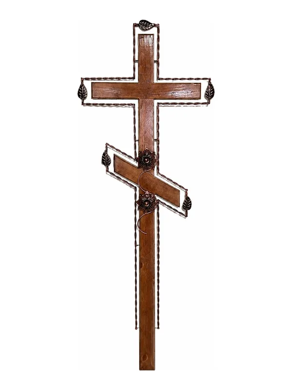 Cruce funerară, lemn, model C-13