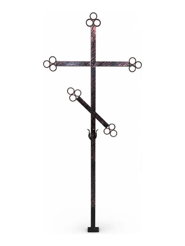 Cruce funerară, metal, model C-15