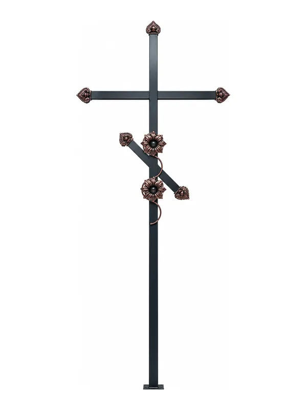 Cruce funerară, metal, model C-22